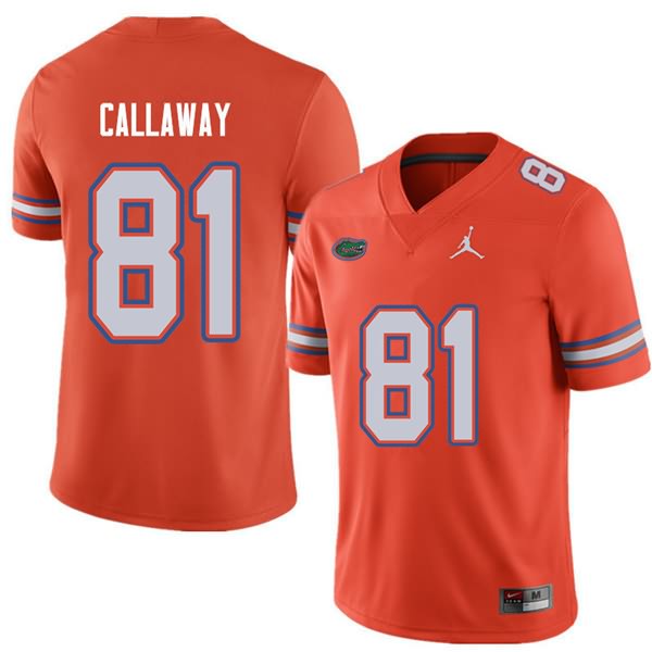 NCAA Florida Gators Antonio Callaway Men's #81 Jordan Brand Orange Stitched Authentic College Football Jersey YMN5164ES